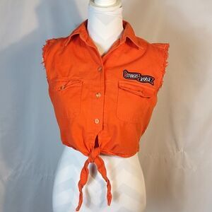 Vtg. Sturges 2002 Women's Cropped Denim Shirt